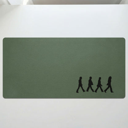The Beatles Abbey Road Silhouette Desk Mat – Non-slip Office Gift Keyboard Pad Birthday Gift For Music Lovers