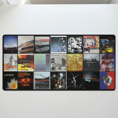 Dave Matthews Band Retro Rock Album Covers Collage Desk Mat – Non-slip Office Gift Keyboard Pad Birthday Gift For Music Lovers