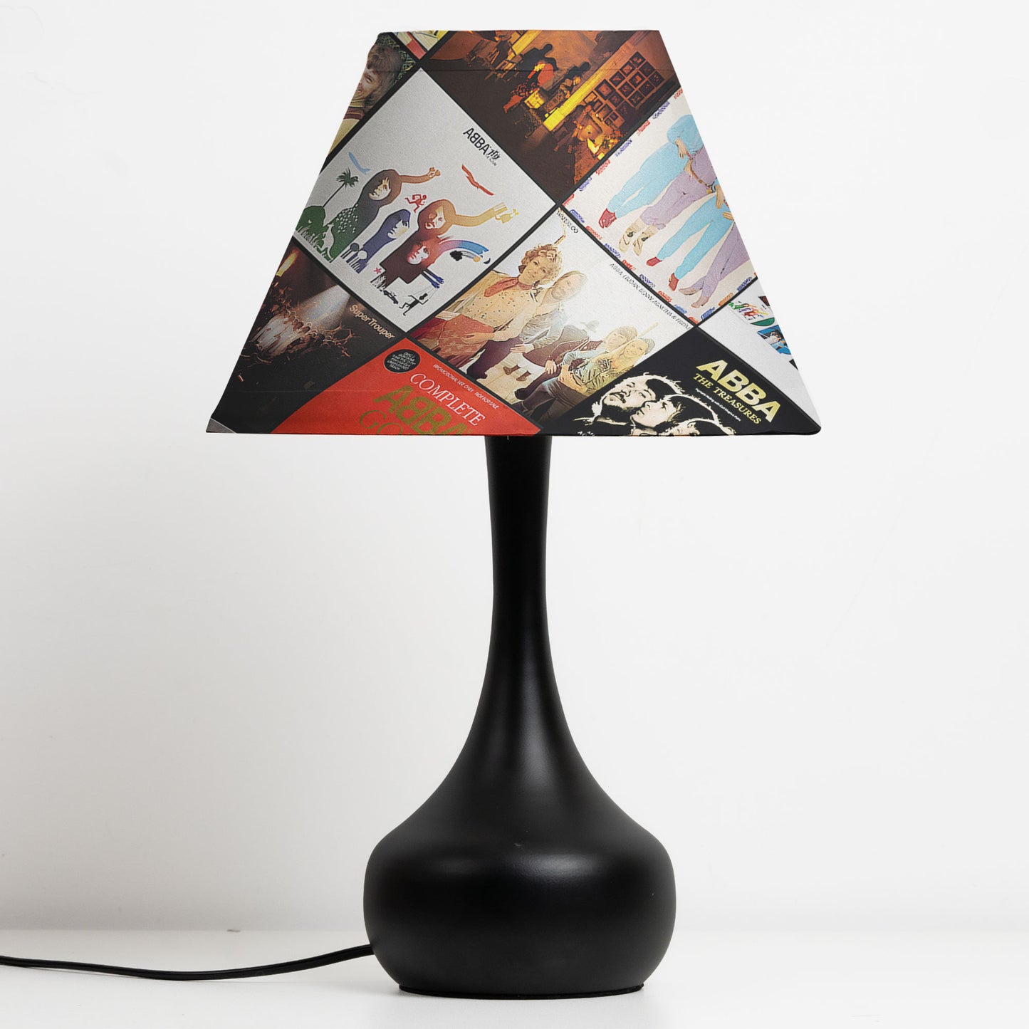 ABBA Table Lamp – Cylinder & Pyramid Design Music Decor