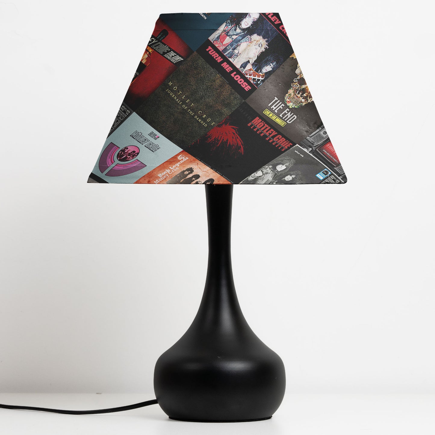 Mötley Crüe Table Lamp – Cylinder & Pyramid Design Music Decor