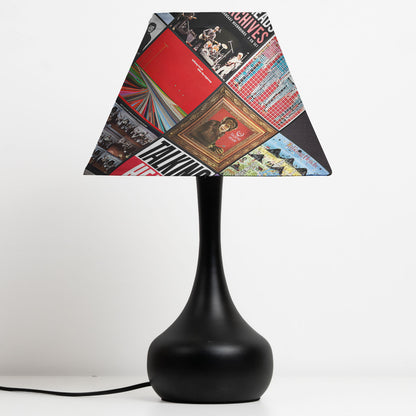 Talking Heads Table Lamp – Cylinder & Pyramid Design Music Decor