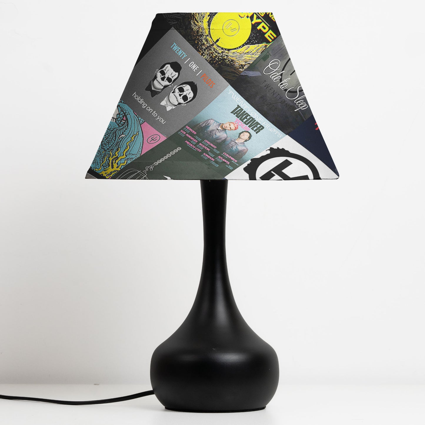 Twenty One Pilots Table Lamp – Cylinder & Pyramid Design Music Decor