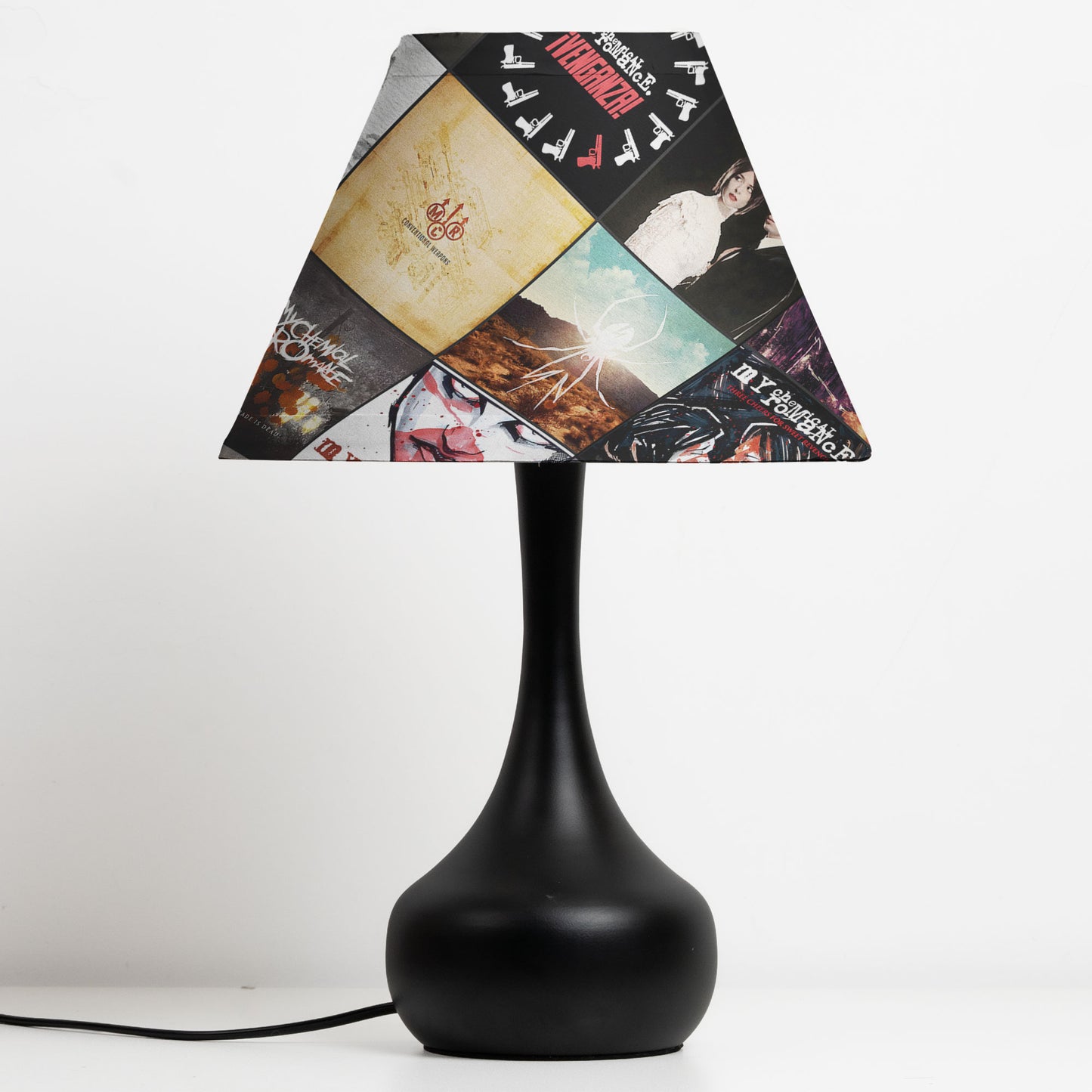 My Chemical Romance Table Lamp – Cylinder & Pyramid Design Music Decor