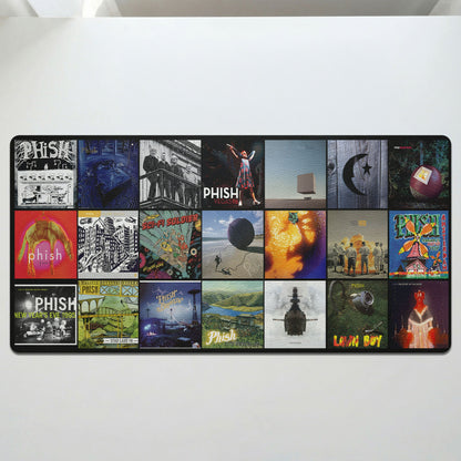 Phish Album Collage Print Desk Mat – Non-slip Office Gift Keyboard Pad Birthday Gift For Music Lovers