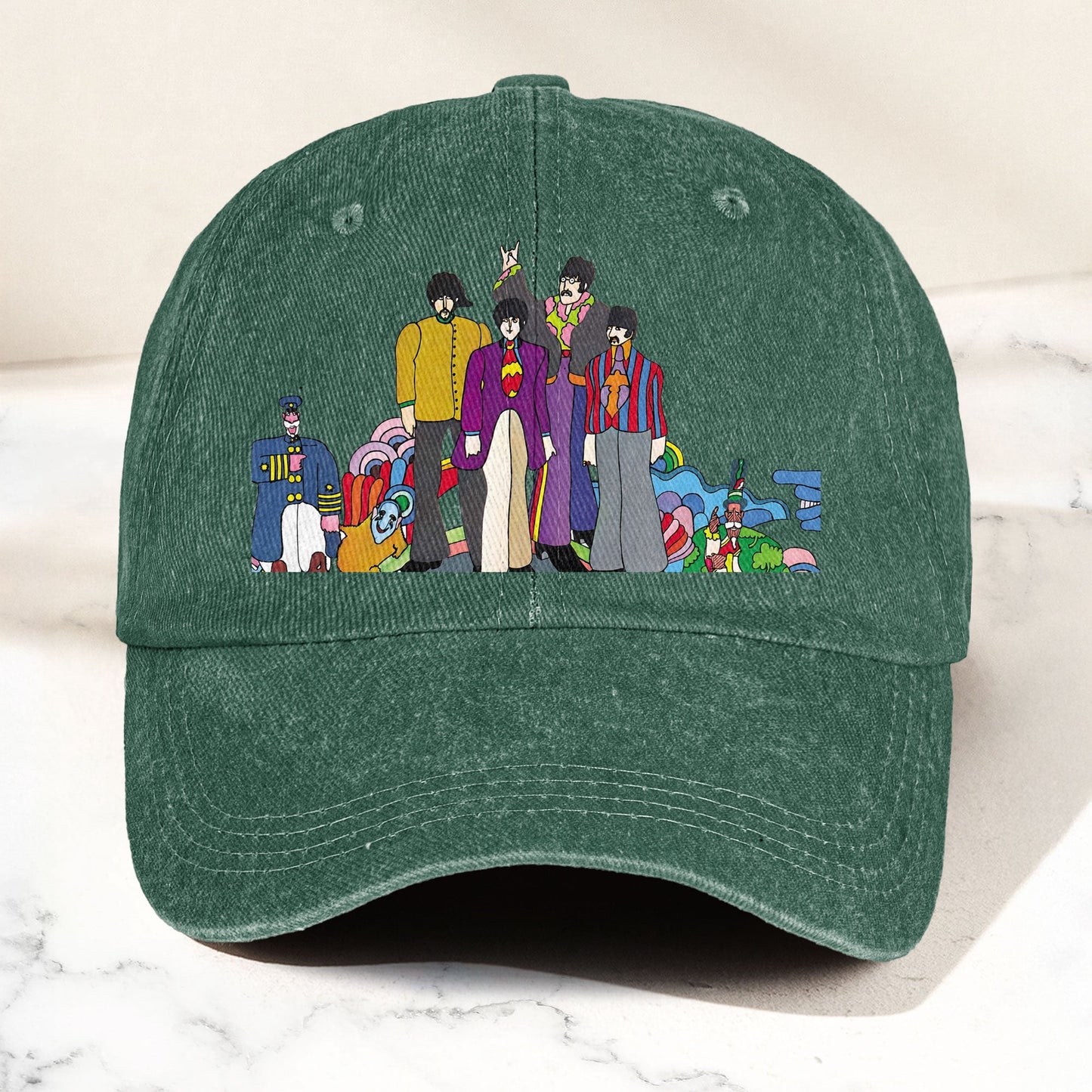 The Beatles Denim Dad Cap – Sgt. Pepper’s Lonely Hearts Club Band Design (With BOX)