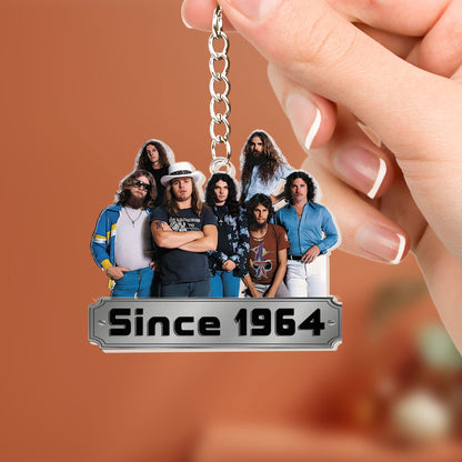 Lynyrd Skynyrd Since 1964 Acrylic Keychain – Double-Sided Print Rock Band Fan Gift