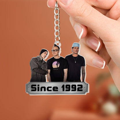 Blink-182 Since 1992 Acrylic Keychain – Double-Sided Print Pop Punk Band Fan Gift