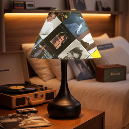 James Taylor Table Lamp – Cylinder & Pyramid Design Music Decor