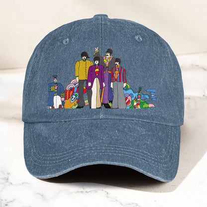 The Beatles Denim Dad Cap – Sgt. Pepper’s Lonely Hearts Club Band Design (With BOX)