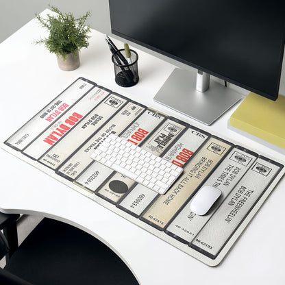 Bob Dylan Rock Album Art Desk Mat – Non-slip Office Gift Keyboard Pad Birthday Gift For Music Lovers