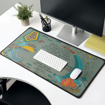 Grateful Dead Ripple Lyrics Desk Mat – Non-slip Office Gift Keyboard Pad Birthday Gift For Music Lovers