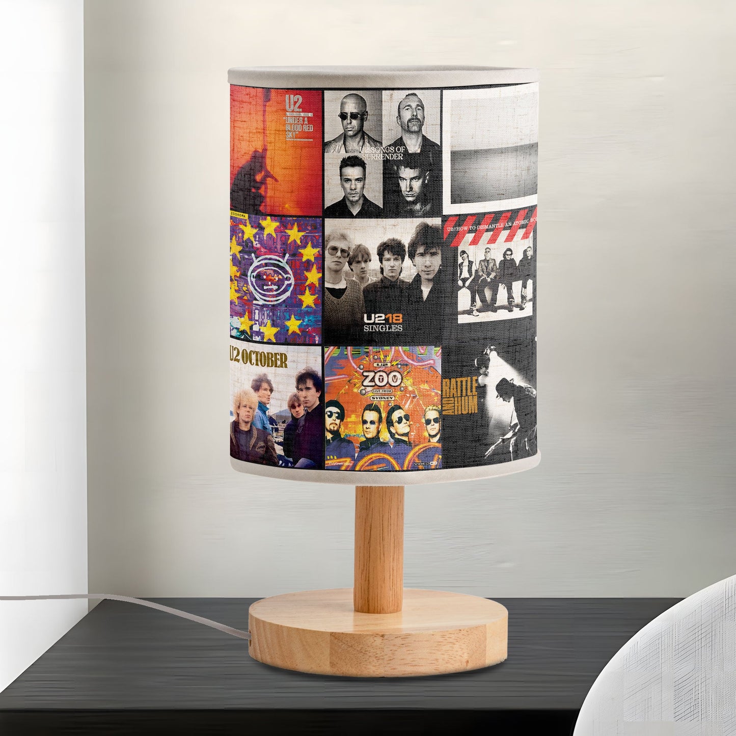 The Joshua Tree Glow – U2 Album Art Fabric Lamp