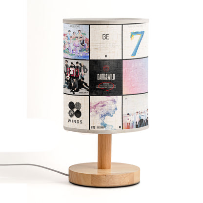 BTS Album Collage Fabric Lamp – Iconic Discography Table Light