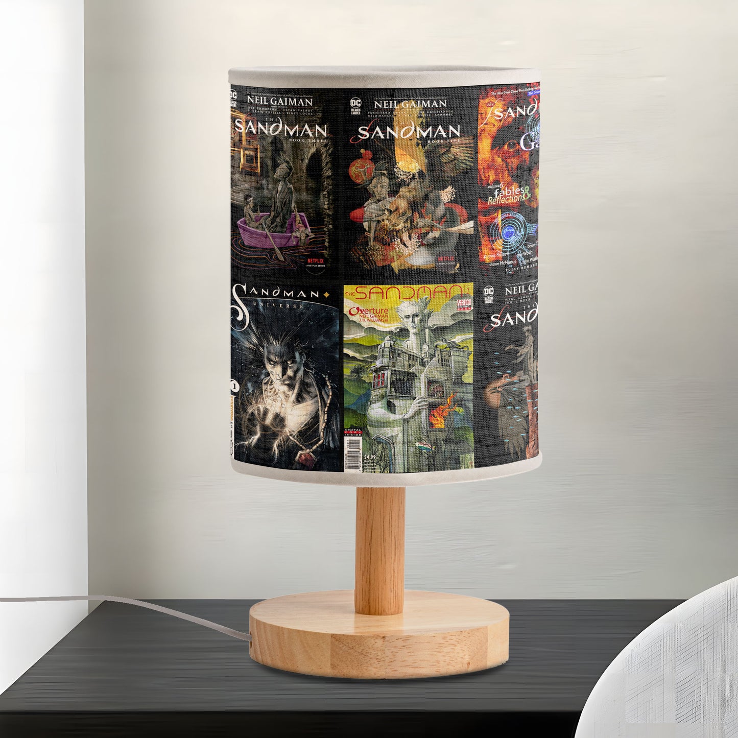The Sandman Table Lamp – Neil Gaiman Comic Night Light for Bedroom & Desk Decor
