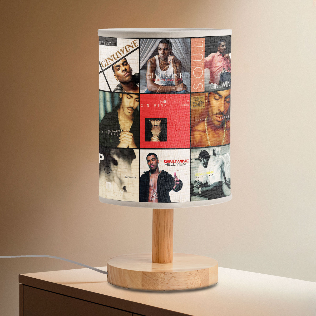 Ginuwine Album Cover Lamp – Classic ’90s R&B Soul Table Light