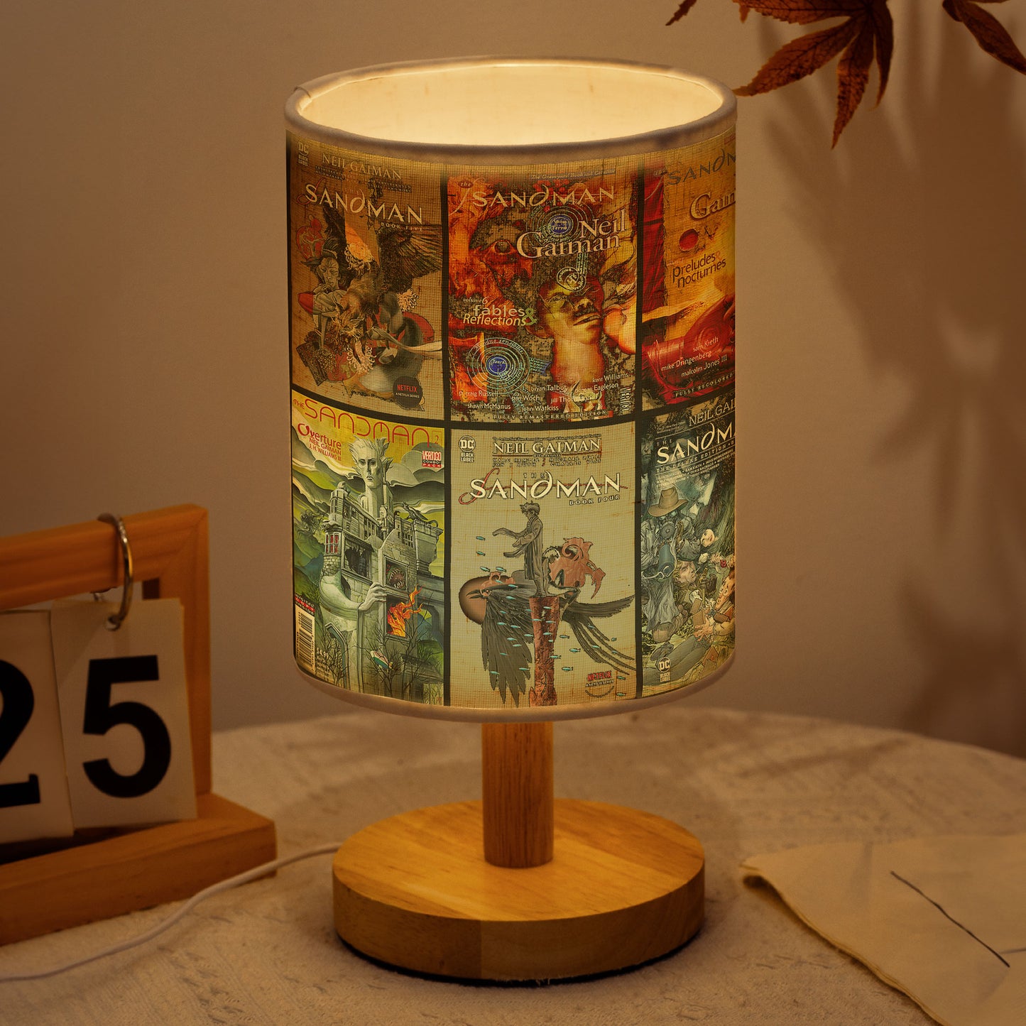 The Sandman Table Lamp – Neil Gaiman Comic Night Light for Bedroom & Desk Decor