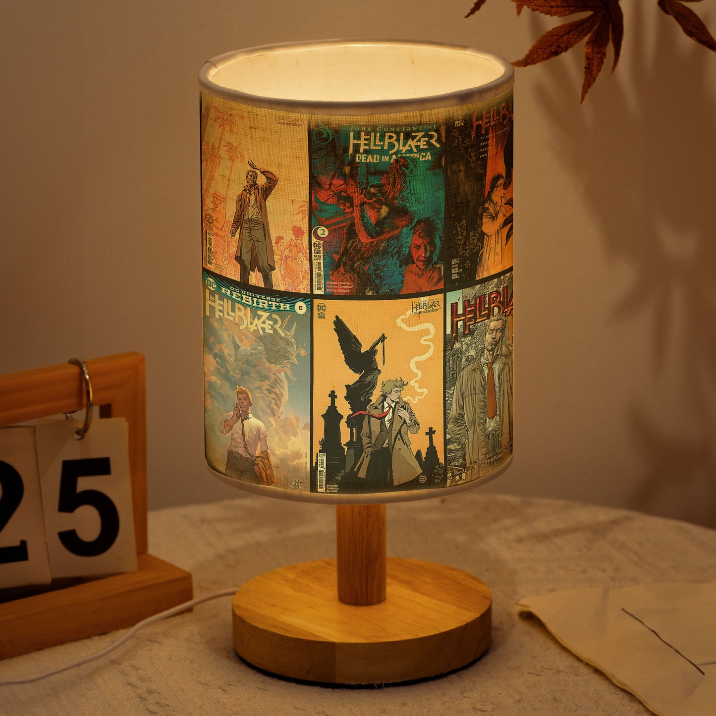 Hellblazer Table Lamp – John Constantine Comic Night Light for Bedroom & Desk Decor