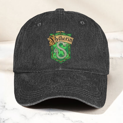 Slytherin Logo Baseball Cap – Wizard House Crest Hat