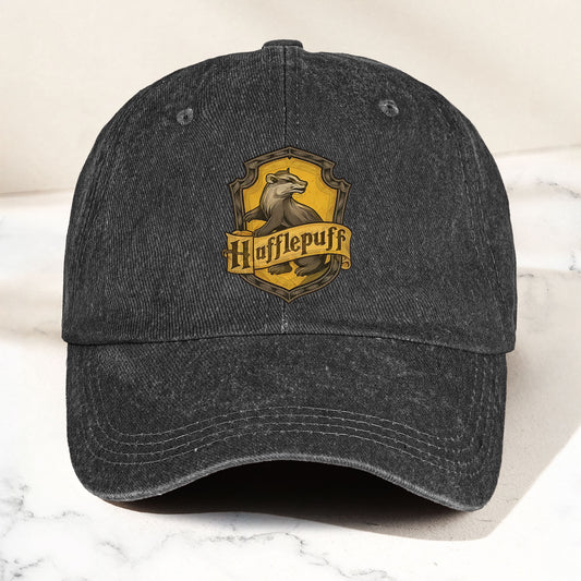 Hufflepuff Logo Baseball Cap – Wizard House Crest Hat