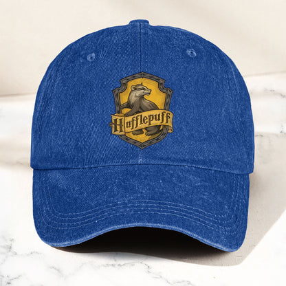 Hufflepuff Logo Baseball Cap – Wizard House Crest Hat