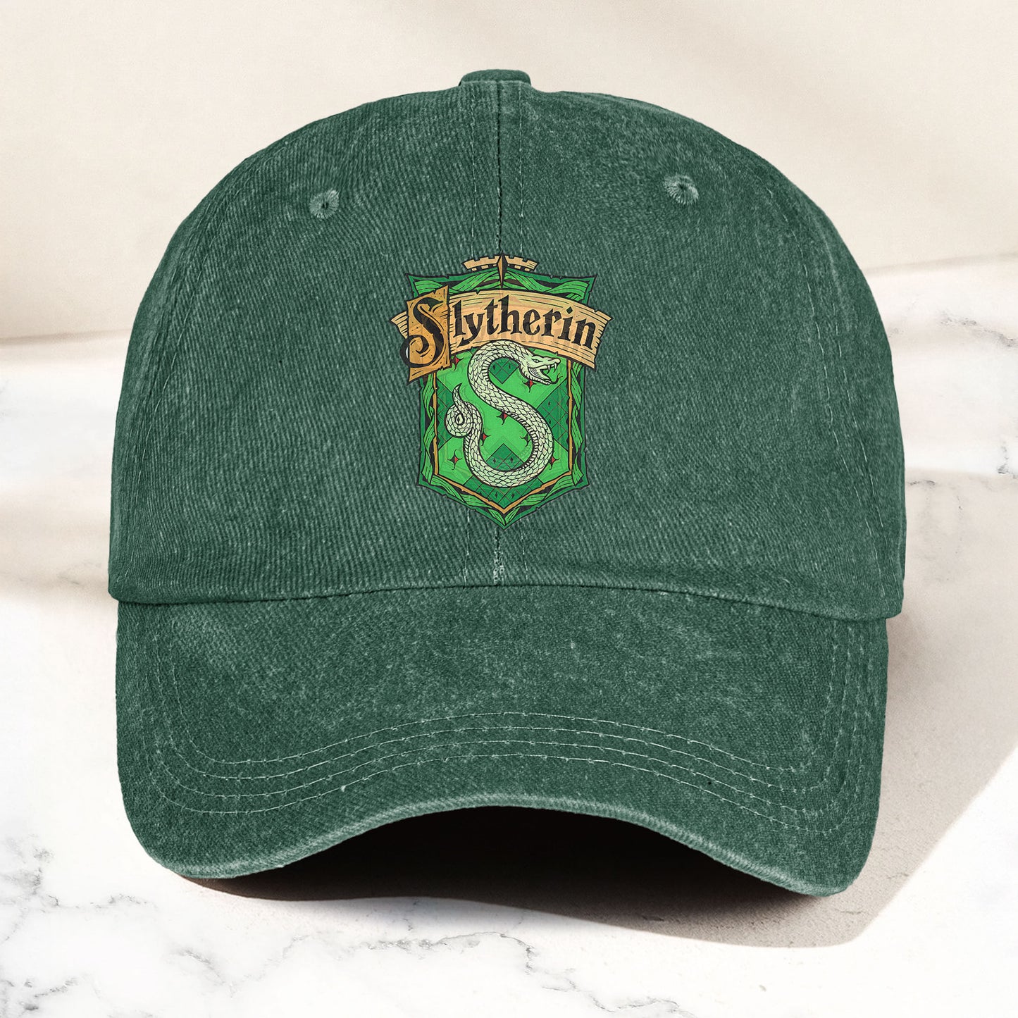 Slytherin Logo Baseball Cap – Wizard House Crest Hat
