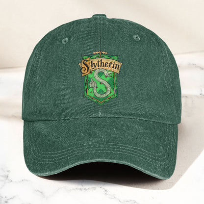 Slytherin Logo Baseball Cap – Wizard House Crest Hat