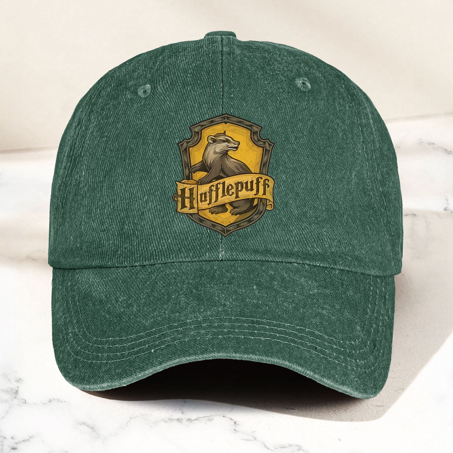 Hufflepuff Logo Baseball Cap – Wizard House Crest Hat