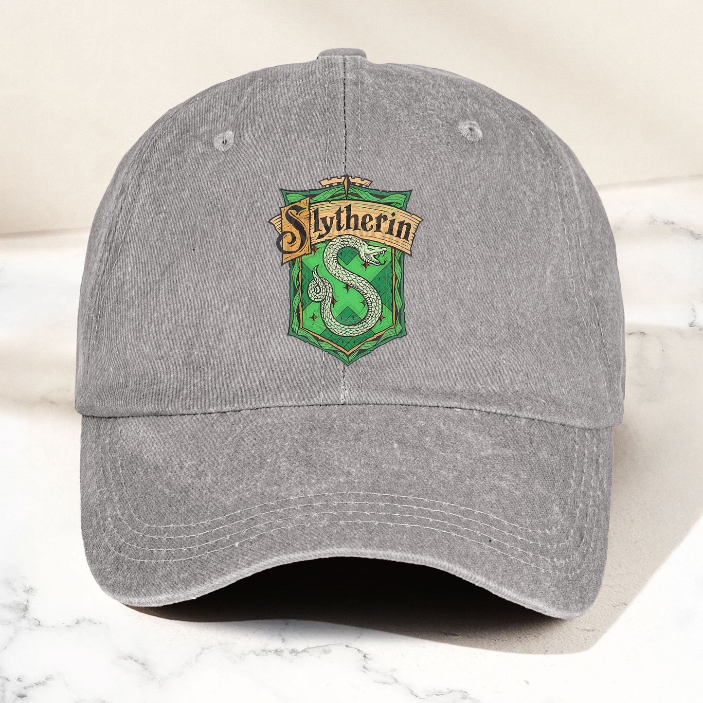 Slytherin Logo Baseball Cap – Wizard House Crest Hat