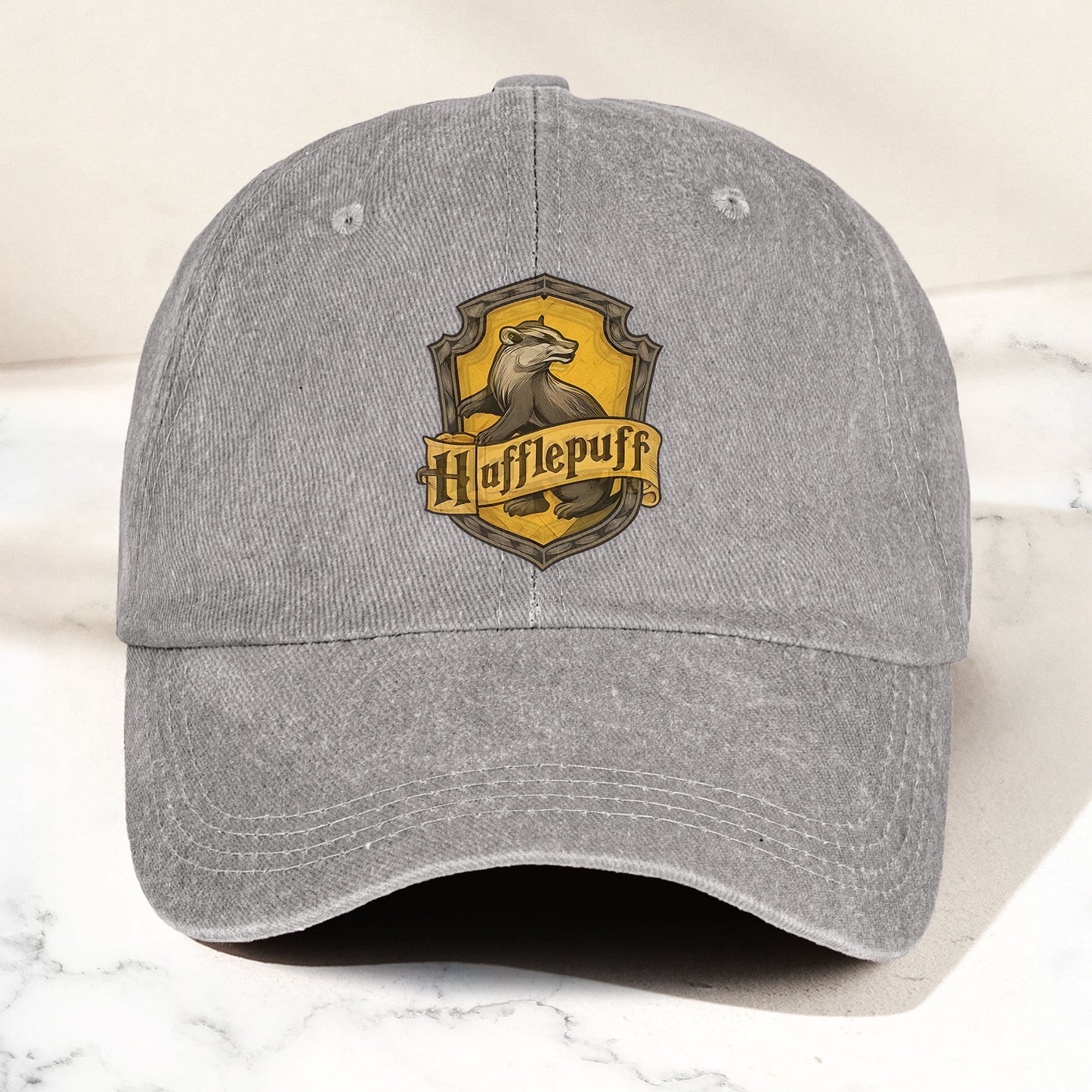 Hufflepuff Logo Baseball Cap – Wizard House Crest Hat