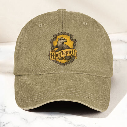 Hufflepuff Logo Baseball Cap – Wizard House Crest Hat