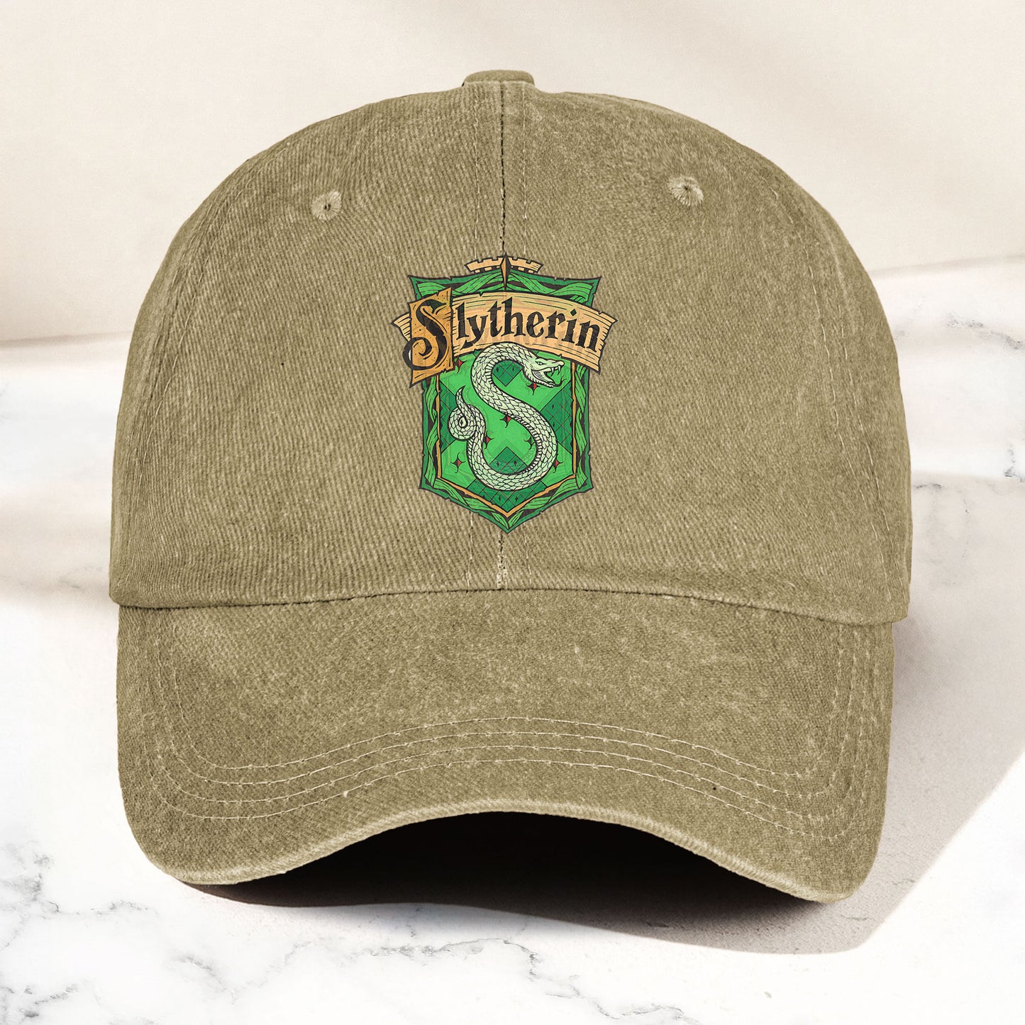 Slytherin Logo Baseball Cap – Wizard House Crest Hat