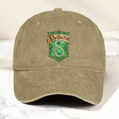 Slytherin Logo Baseball Cap – Wizard House Crest Hat