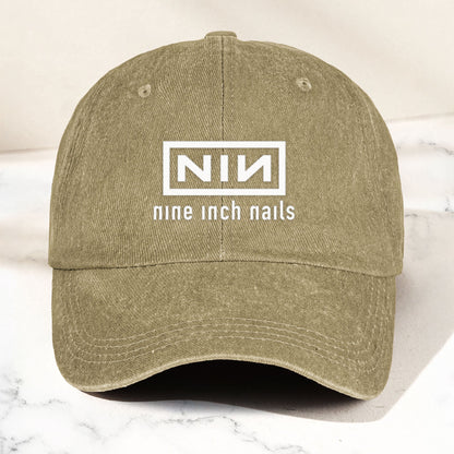 Nine Inch Nails Denim Dad Cap – Classic NIN Logo Design ( With BOX)