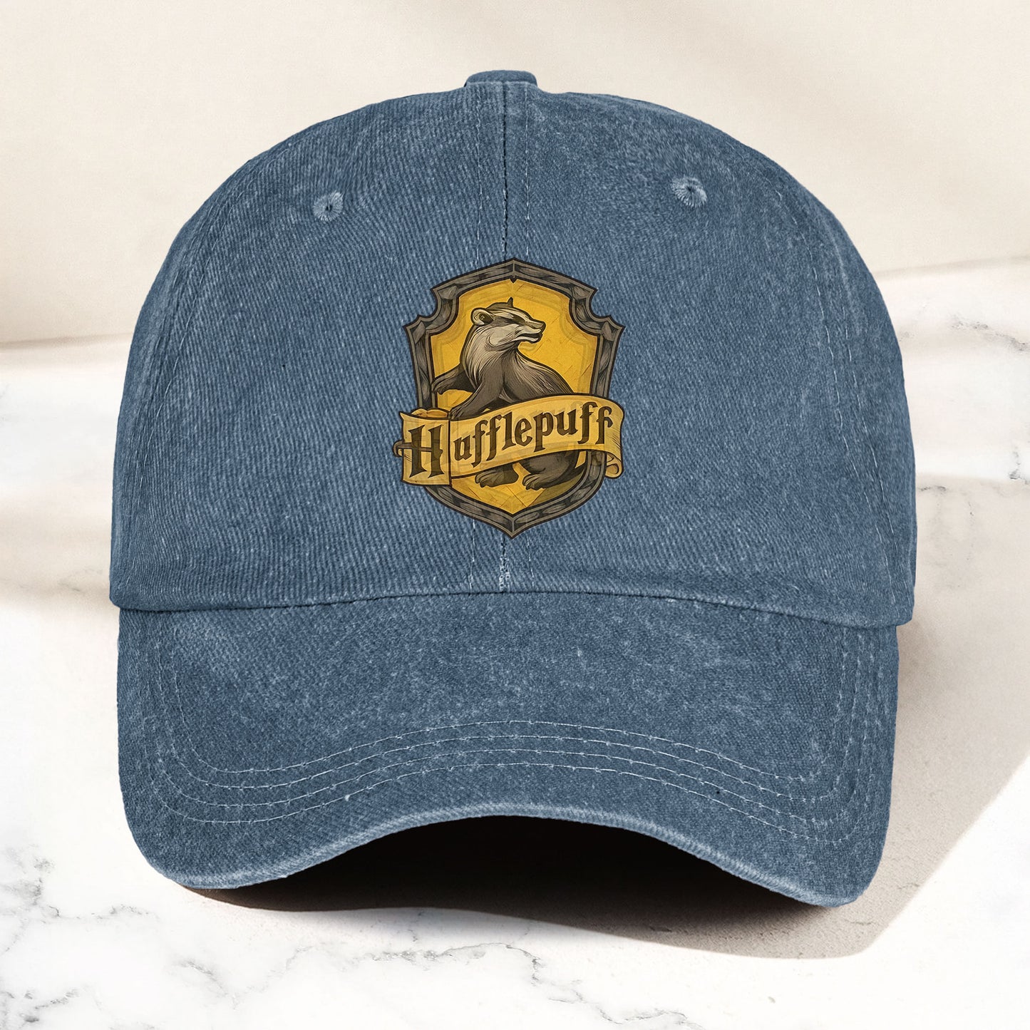 Hufflepuff Logo Baseball Cap – Wizard House Crest Hat