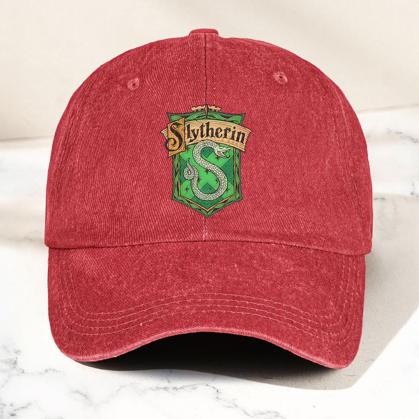 Slytherin Logo Baseball Cap – Wizard House Crest Hat