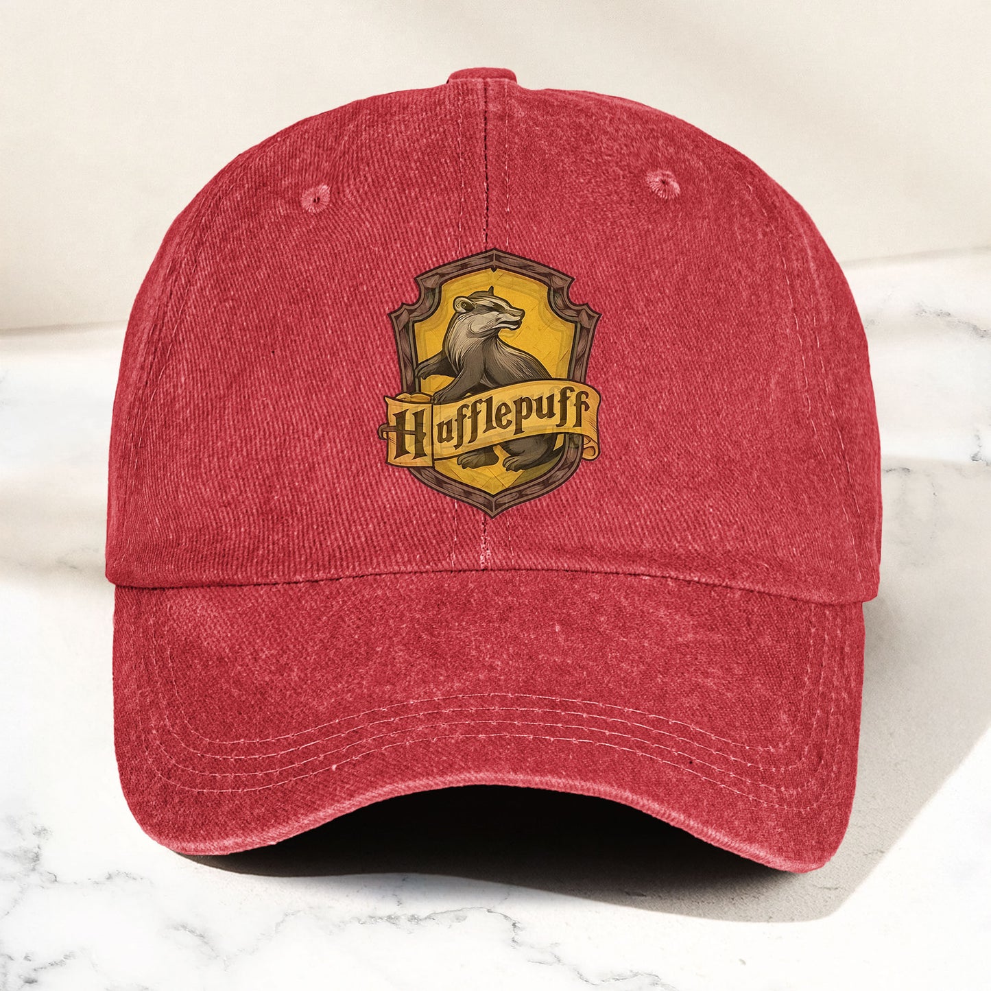 Hufflepuff Logo Baseball Cap – Wizard House Crest Hat