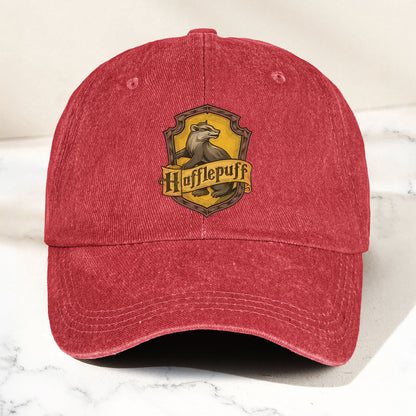 Hufflepuff Logo Baseball Cap – Wizard House Crest Hat