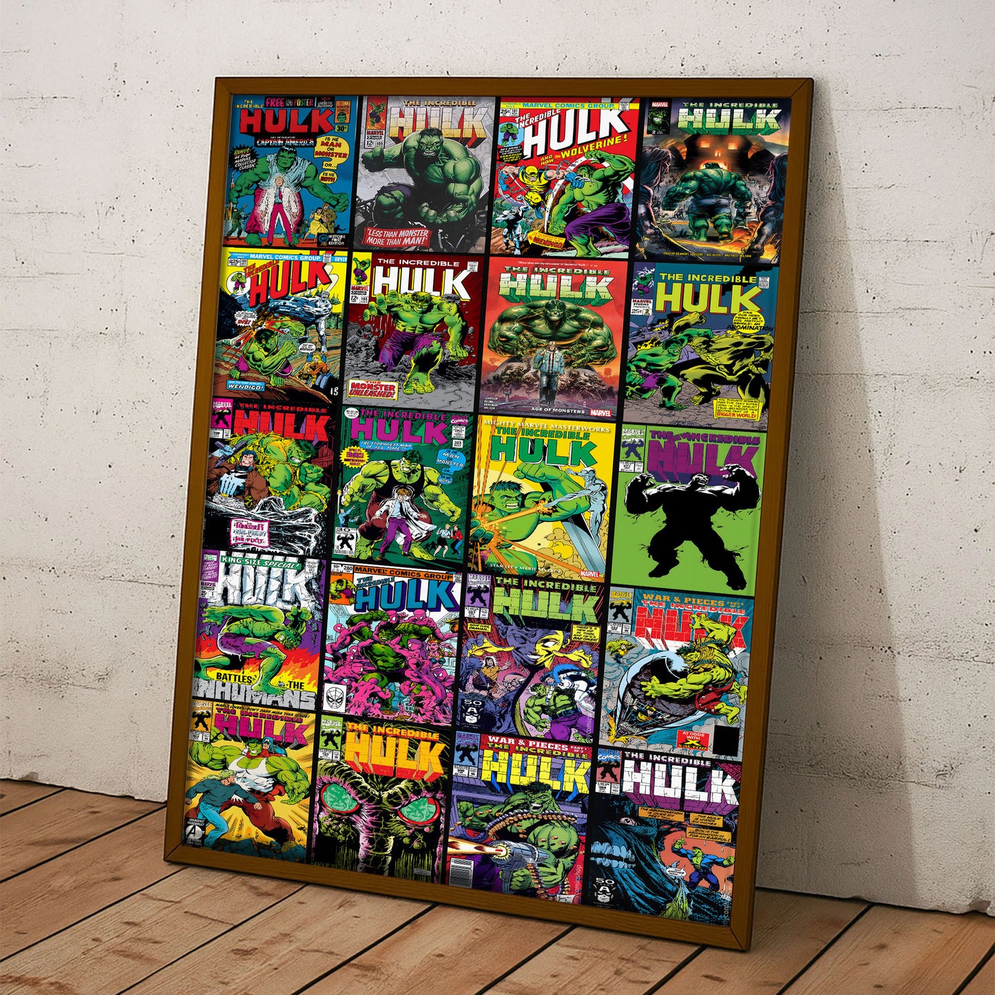 The Incredible Hulk Comic Cover Poster – Vintage & Modern Marvel Hulk Wall Art