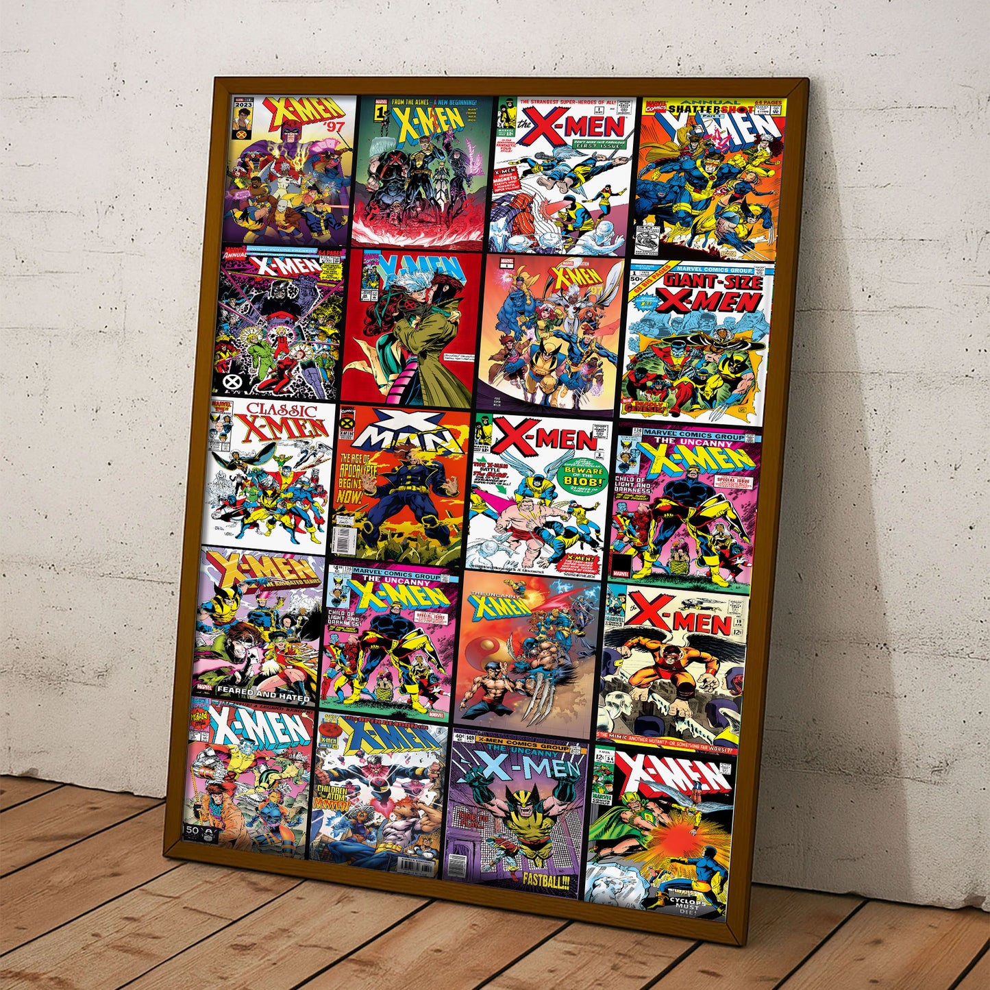 X-Men Comic Cover Poster – Vintage & Modern Marvel X-Men Wall Art Print for Fans