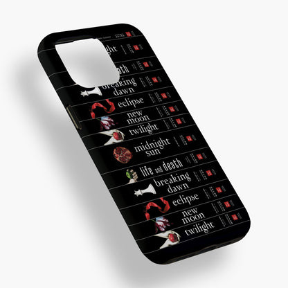 Twilight Saga Book Spine Phone Case 📚✨