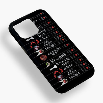 Twilight Saga Book Spine Phone Case 📚✨