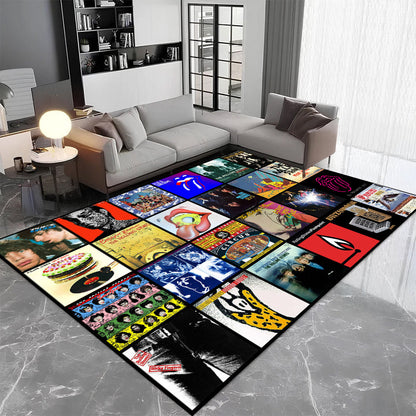 The Rolling Stones Album Cover Collage Rug