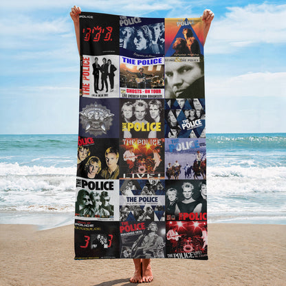 The Police Beach Towel – Album Cover Collage Classic Rock Towel