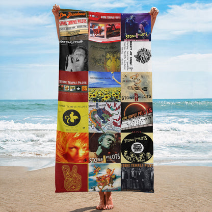 Stone Temple Pilots Beach Towel – Album Cover Collage Classic Rock Towel
