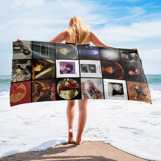 Kate Bush Beach Towel – Album Cover Collage Pop Star Towel