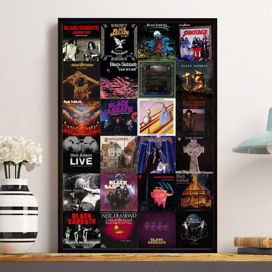 Black Sabbath Poster – The Birth of Heavy Metal and Dark Legends