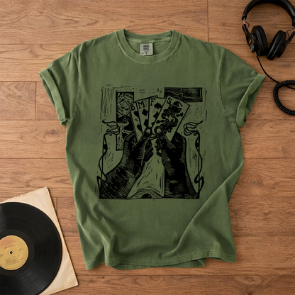 Billy Strings BMFS Playing Cards Graphic T-Shirt – Retro Rock Metal Music Fan Merch Tee