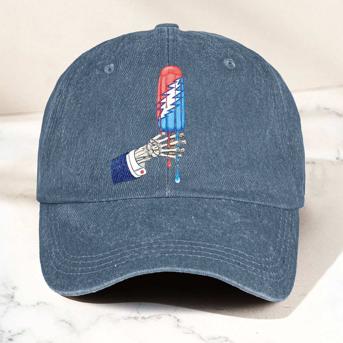 Grateful Dead Rocket Pop Denim Cap – Retro Music Fan Merch Cap Gift For Dad (With Box)