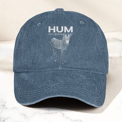 Hum You’d Prefer An Astronaut Vintage Dad Hat – Indie Rock Washed Cotton Cap Gift For Dad (With Box)