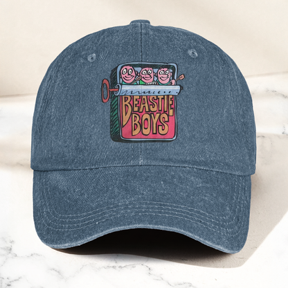Beastie Boys Hello Nasty Graphic Denim Cap – Retro Rock Music Fan Cap Gift For Dad (With Box)